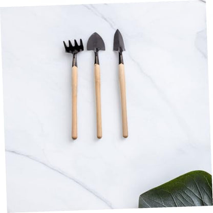 Mini Garden Tool Set 18pcs 6 Sets Small Gardening Hand Tools for Indoor Plant Care Transplanting Digging Weeding with Metal Mini Shovel Rake and Trowel for Succulent and Flower