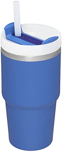 STANLEY Quencher H2.0 Flow State Tumbler, 20 oz, Iris | Straw and 3-Position Lid | Cup Holder Compatible for Travel | Insulated Stainless Steel Cup | BPA-Free - color: Iris, style: Classic