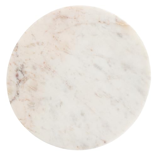 Round White Marble Cutting Board - color: White, size: 11"L x 11"W