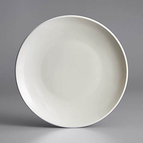 Restaurant Value, Stoneware Coupe Shape Plate 6.5", Ivory White, Case of 36 - color: Ivory White, size: Plate 6.5"