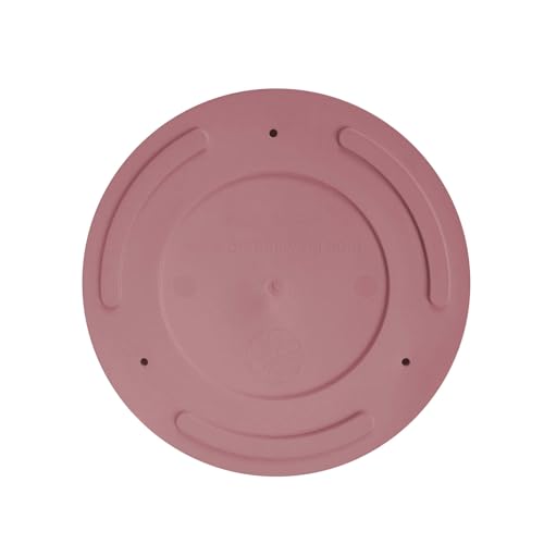 Bloem Mathers 8" Plastic Planter - Modern Indoor Pot with Drainage Hole and Saucer Tray, Dusty Rose - color: Dusty Rose, size: 8 Inches