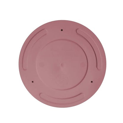 Bloem Mathers 8" Plastic Planter - Modern Indoor Pot with Drainage Hole and Saucer Tray, Dusty Rose - color: Dusty Rose, size: 8 Inches