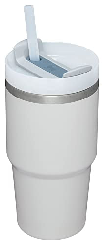 STANLEY Quencher H2.0 Tumbler with Straw 20 oz | Flowstate 3-Position Lid | Cup Holder Compatible for Travel | Insulated Stainless Steel Cup | BPA-Free | Fog - color: Fog, style: Classic