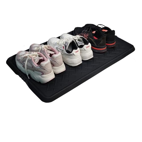 Rubber Boot Tray Shoes Tray for Entryway Multipurpose Boot Mat Trays with Raised Edge Indoor Outdoor Boots Mat for Shoes 27.5x16 Inches (1 Pack) - color: 1 Pack