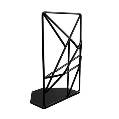Bookends Bookends, Decorative Metal Book Ends Book Supports for Shelves, Book End Unique Geometric Design Bookend, 1 Pair/2 Pieces for Home Office