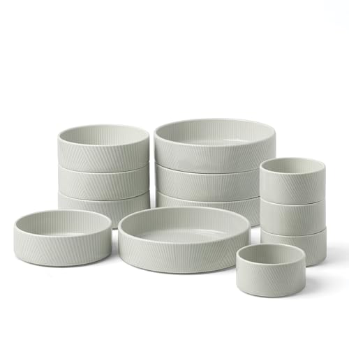 Lenox 898017 Modulus 12-Piece Bowl Set, Vapor - color: Vapor, style: 12-Piece Bowl Set