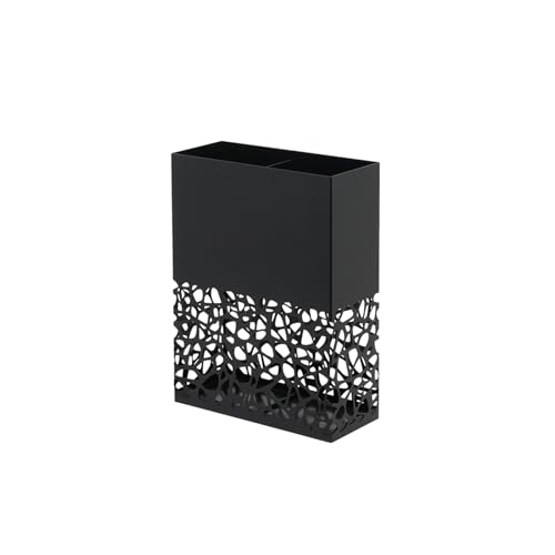 Indoor Entryway Umbrella Holder Can hold 10 umbrellas，tall Metal Large Capacity Umbrella Storage stand With removable drain tray,For Hotel,Offices,home,Commercial(Black-E) - color: Black-E