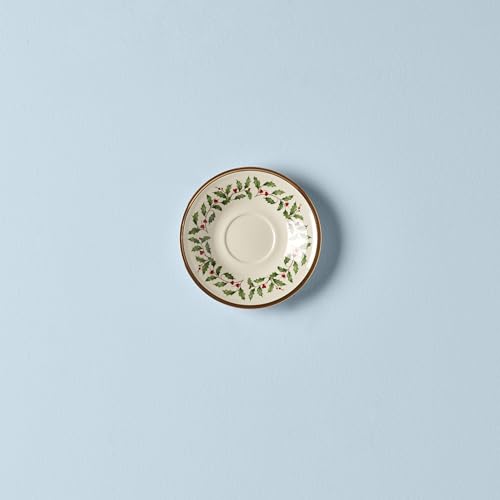 Lenox 146504040 Holiday Tea Saucer, Christmas Theme - style: Tea Saucer