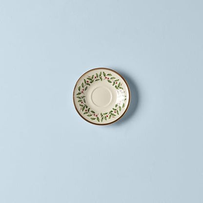 Lenox 146504040 Holiday Tea Saucer, Christmas Theme - style: Tea Saucer