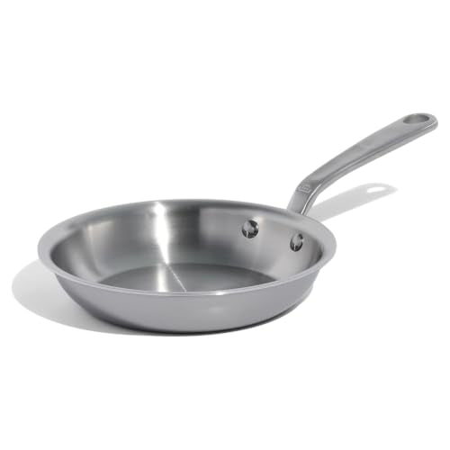 Made In Cookware - 8-Inch Stainless Steel Frying Pan - 5 Ply Stainless Clad - Professional Cookware - Crafted in Italy - Induction Compatible - size: 8"