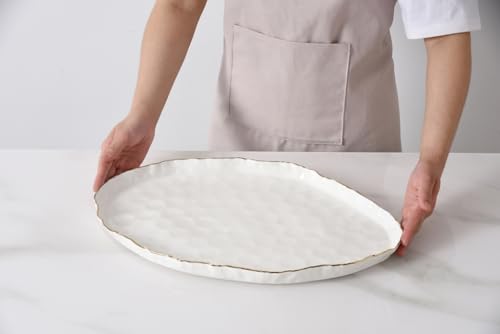 Pampa Bay Portofino Large Oval Platter, 17.75" x 11.75" x 1.25" - size: 17.75 x 11.75