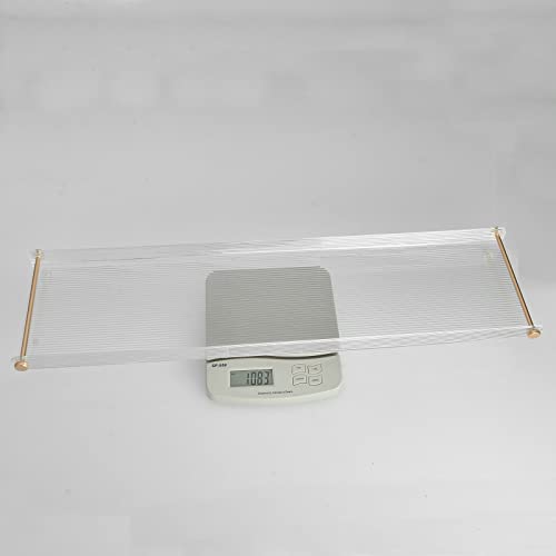 Bathtub Caddy Tray for Luxury Bathroom Bath tub Table Caddy Tray Shelf for Shower with Gold Handles fits All bathtubs - color: Ripple - With Handle
