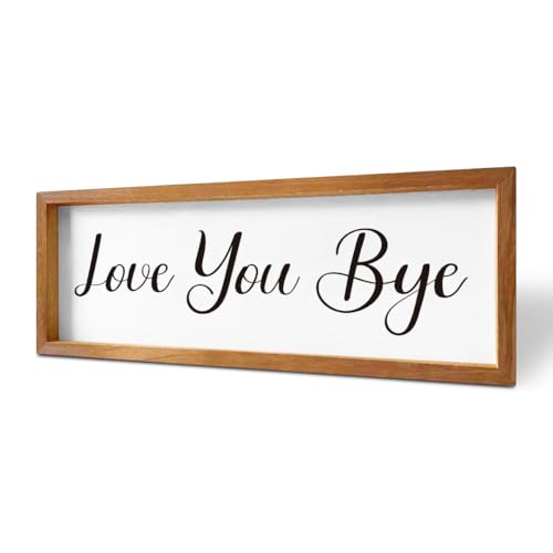 Love You Bye Couples Wood Picture Frame Graduation Messages Friends Solid Wooden Tabletop Decor 15.8 X 5.9 X 0.78 Inches Horizontal Display Home Office Memories - color: Family 7
