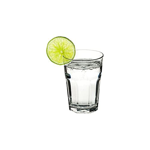 Vikko Drinking Glasses, 11.5 Ounce Glass Cups, Durable Glasses Drinking Set of 12, Stackable Water Glasses, Highball Glasses, Heavy Base Tumblers & Water Glasses, Dishwasher Safe Cups for Kitchen - style: 11.5 Ounce- Set of 12