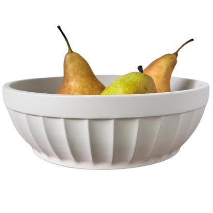OAKOA Concrete Bowl - Cement Bowl for Coffee Table - Decorative Fruit Bowl | Key Bowl for Entryway Table - Organic Modern Home Decor - Purse Bowl - Stone Fruit Bowl - Centerpiece Bowl