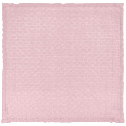Karma Waffle Weave Dishcloth Set/Holder Bloom - color: Pink Bloom