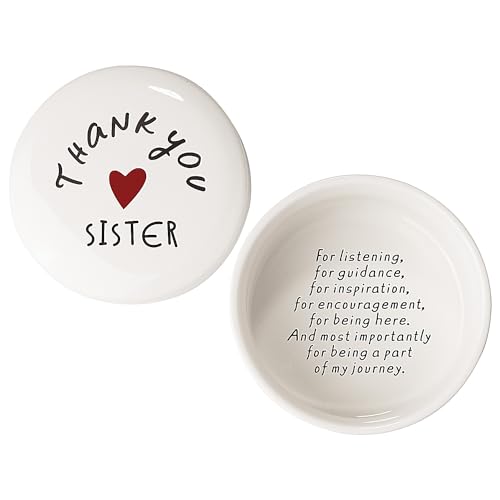 Inspirational Gift for Sister Keepsake Box, Sis Trinket Dish Ring Dish, Thank You Sisters Gift, Christmas Women Birthday Sis, Birthday Gifts for Sister, Sisters Christmas Appreciation Sister Gifts - color: THANK YOU SISTER