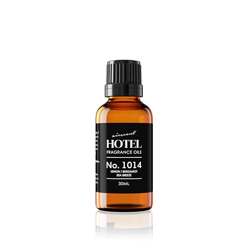 AirScent Hotel Diffuser Oil No. 1014 - Iconic 5-Star Hotel Blend - 30 mL | Lemon Bergamot Sea Breeze - Coastal Blend - Fragrance Oil for Ultrasonic and Waterless Diffusers and Crafting - size: 1 Fl Oz (Pack of 1)