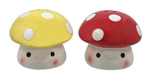 Streamline Imagined Mushroom Salt & Pepper Shakers - style: Mushroom
