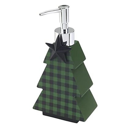 Avanti Linens - Bathroom Set, Resin Soap Dispenser & 2pc Fingertip Towels, Christmas Decorations (Tis The Season Collection) - size: 3pc Bathroom Set