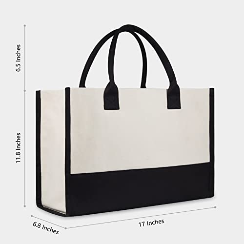 TOPDesign Canvas Tote Bag, Bridal Shower Gifts for Bride, Wedding Bachelorette Bride Gifts Shoulder Bag - style: Bride Tribe