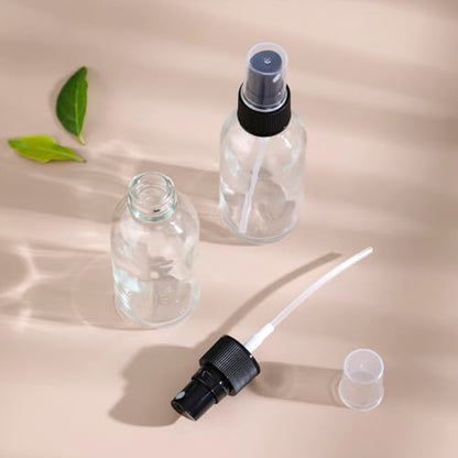 NOOEEISS Clear Glass Small Spray Bottles 2 oz 48 Packs,Fine Mist Sprayer Pretty Finish,Refillable Containers mini spray bottles for Cleaning Solutions and Skin Care (Clear 48Pack) - color: Clear, size: 48Pack