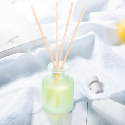 Reed Diffuser for Home, Clean Linen Scent 3.38oz (100ml)*1 Pack Essential Oil Reed Diffuser Set with 8 Sticks, Long Lasting Air Freshener for Bathroom Bedroom Living Room, Home Decor & Gifts - size: 3.38 oz/1 pack