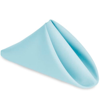 Sky Blue Cloth Napkins Set of 6, 18 x 18 Inch, Washable Dinner Napkins with Hemmed Edges for Restaurant, Wedding and Holiday - color: Sky Blue, size: 18" x 18" (Set of 6)