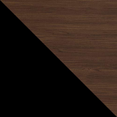 Umbra Flip Coat Rack, Wall Mount 8-Hook, Space Saving, Walnut/Black | Real wood and steel build, retractable hooks fold flat, holds coats bags and scarves, easy install - color: Walnut/Black, size: 8-Hook