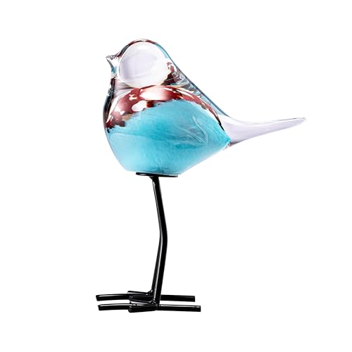 Glass Bird Figurines Art Collectible Ornaments Statue Figurines Modern Handmade Sculpture Home Decor - color: Bd-6