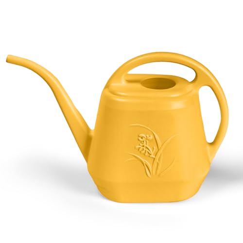Plant Watering Can - 1/2 Gallon - Orange | With Long Spout for Watering-Home Indoor and Outdoor Garden - color: Orange