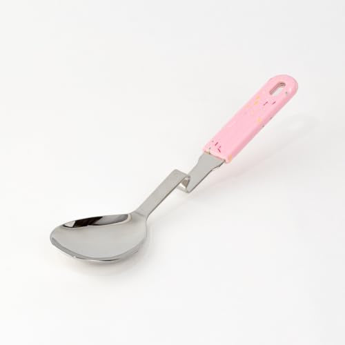 Souper Cubes Stainless Steel Spoon with Silicone Grip, Cotton Candy | Durable Cooking Spoon Hooks to Your Pot to Help Prevent Drips and Keep Counters and Stovetop Clean - color: Cotton Candy, size: Spoon 1-Pack