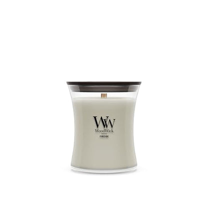 WoodWick Fireside Holiday Candle Gifts for Women and Men, 9.7 oz Medium Hourglass Candle with Crackling Wick - color: Fireside, size: 9.7oz