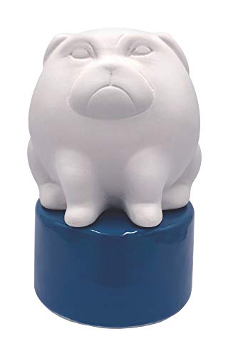 Wild Essentials Big Dog Ceramic Aromatherapy Wicking Diffuser for Essential Oils and Fragrance, Non-Electric Air Freshener for Bedroom, Office, Bathroom, 5 inches tall