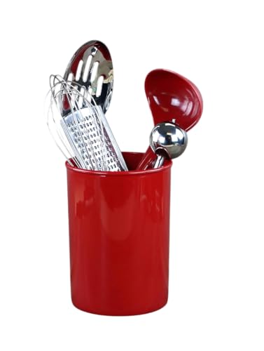 Calypso Basics by Reston Lloyd Plastic Utensil Holder, Red - color: Red, size: Utensil Holder