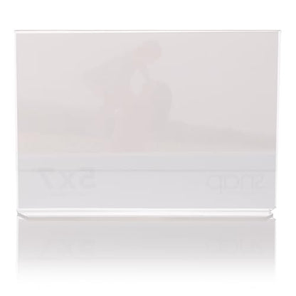 Snap 7x5 Clear Picture Frame 12 Pack: Frameless L-Shape Desktop Stand, Photo Frame and Sign Holder, Clear Acrylic Style Tabletop Display, 7 x 5 - size: 7" x 5"