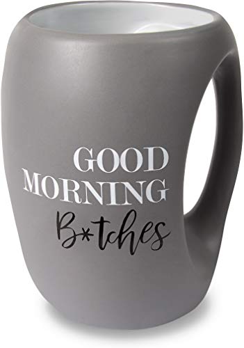 Pavilion - Good Morning Bitches - Gray Huggable Hand Warming 16 oz Mug - color: Gray
