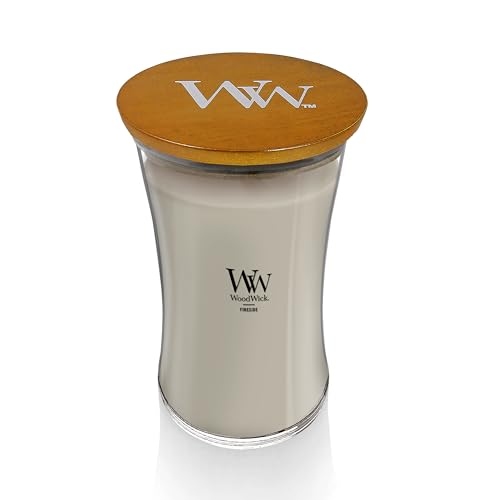 WoodWick Large Hourglass Fireside Candle, Premium Soy Blend Wax, Crackles as it burns, Perfect for Gifting, 21oz - color: Fireside, size: 21.5oz