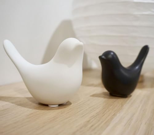 Birds Decorations for Living Room,Minimalis Statues Bookshelf Decor,Cute Decor Aesthetic for Dorm, Bedroom, Bathroom,Office(Black&White) - color: Black&white, size: S&M