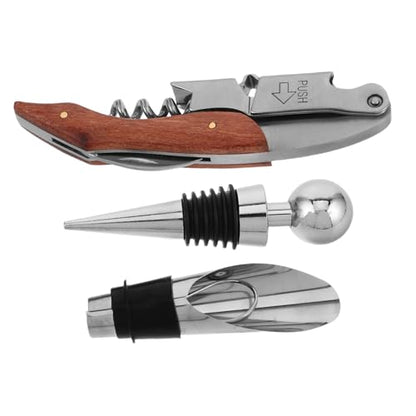 ABOOFAN Stainless Steel Wine Accessory Set Unique Bottle Opener Decorative Opener Wine Tools Kit Golf Set