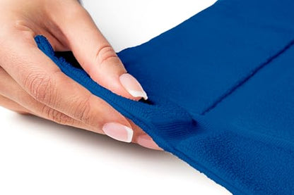 100% Cotton Bath Mat 24x17 Inches, 1350 GSM Thick Plush, Soft Absorbent, Oeko-Tex Certified, Durable Construction- Navy - color: Navy
