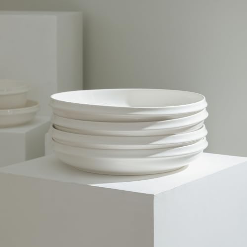 Stone Lain Verso 4-Piece Dinner Plate Set Porcelain, White - size: 4-Piece - Dinner Plate