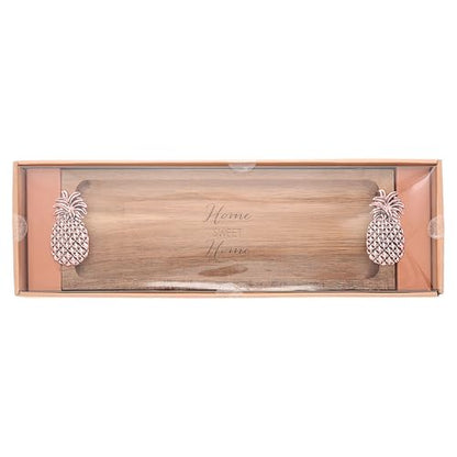 Pavilion - Home Sweet Home - Pineapple - 14.25" Serving Tray Charcuterie Board Host Hostess Housewarming Apartmentwarming