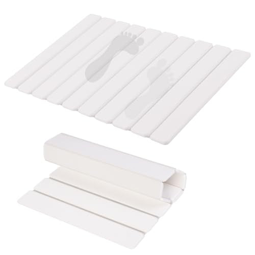 BoxedHome Foldable Stone Bath Mat,Super Absorbent Diatomaceous Earth Mat,24”x 16” Non-Slip Quick Drying,Luxury Dry Pad for Bathroom, Nature - color: Nature