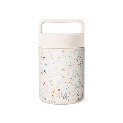 Simple Modern Insulated Food Jar with Handle | 12oz | Terrazzo | Provision Stainless Steel Food Jar, Lunch Container | Leak Proof for Kids, Adults, Smoothie Bowl, Soup | Cream Terrazzo - color: Pattern: Cream Terrazzo, size: 12 Ounces