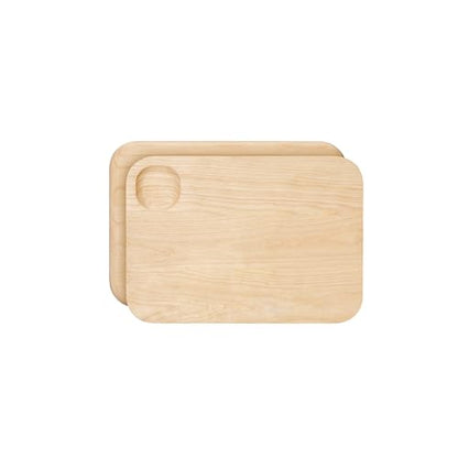 Caraway 10 x 7" Small Wood Cutting Board | Double Sided Wood Cutting Board, Made From FSC-Certified Birch Wood, Food-Safe Mineral Oil and Wax Finish - size: 10"L x 7"W