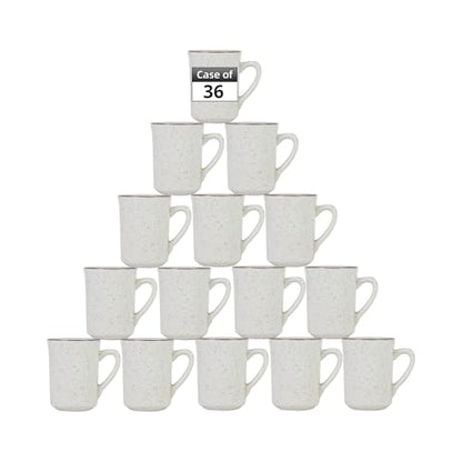 Stoneware Narrow Rim Commercial Grade Brown Speckle, Mug 8.5oz", Case of 36 - color: Brown Speckle, size: Mug 8.5oz"