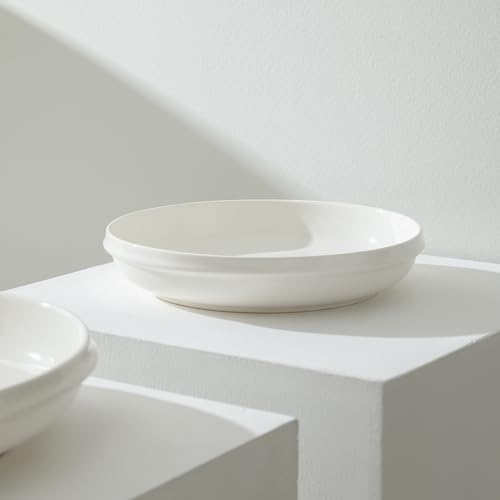 Stone Lain Verso 4-Piece Dinner Plate Set Porcelain, White - size: 4-Piece - Dinner Plate