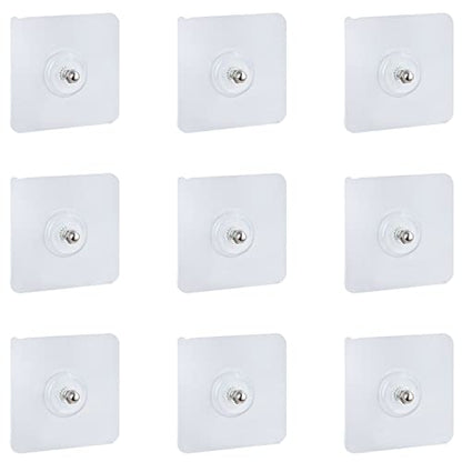 TAODAN 12PCS 18mm Adhesive Suction Sticker for no-Drilling Bathroom Shower Shelf, Absorbent sticker, Bathroom Shower Stand Self-adhesive