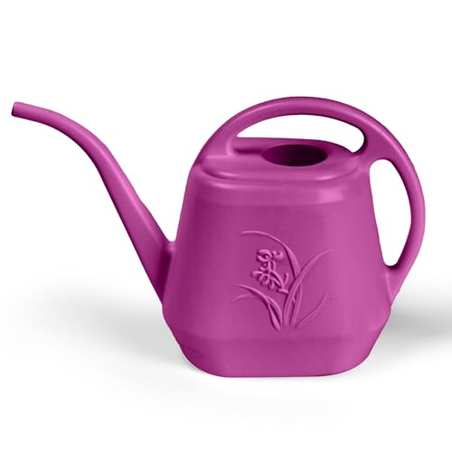 Plant Watering Can - 1/2 Gallon - Rose Red | With Long Spout for Watering-Home Indoor and Outdoor Garden - color: Rose Red